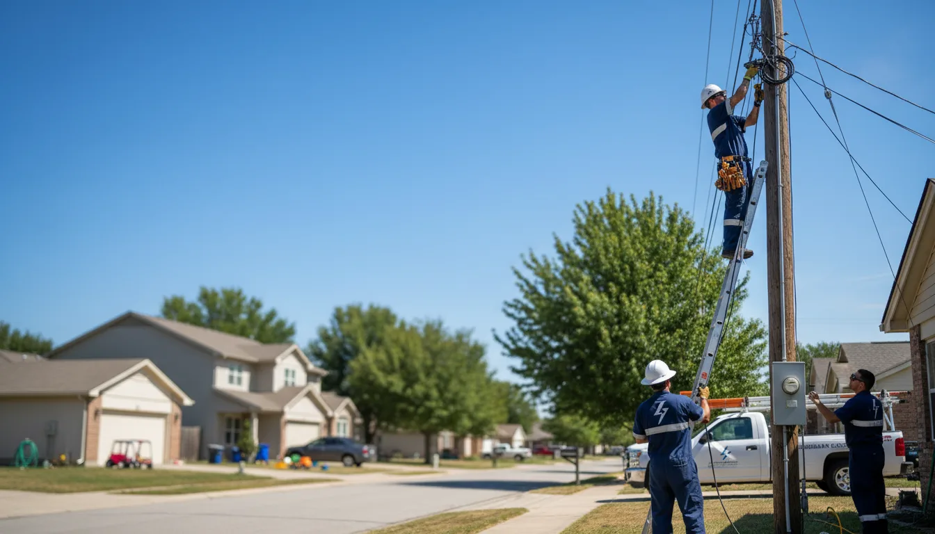 Residential electrician providing installation services in Carpenter, IA
